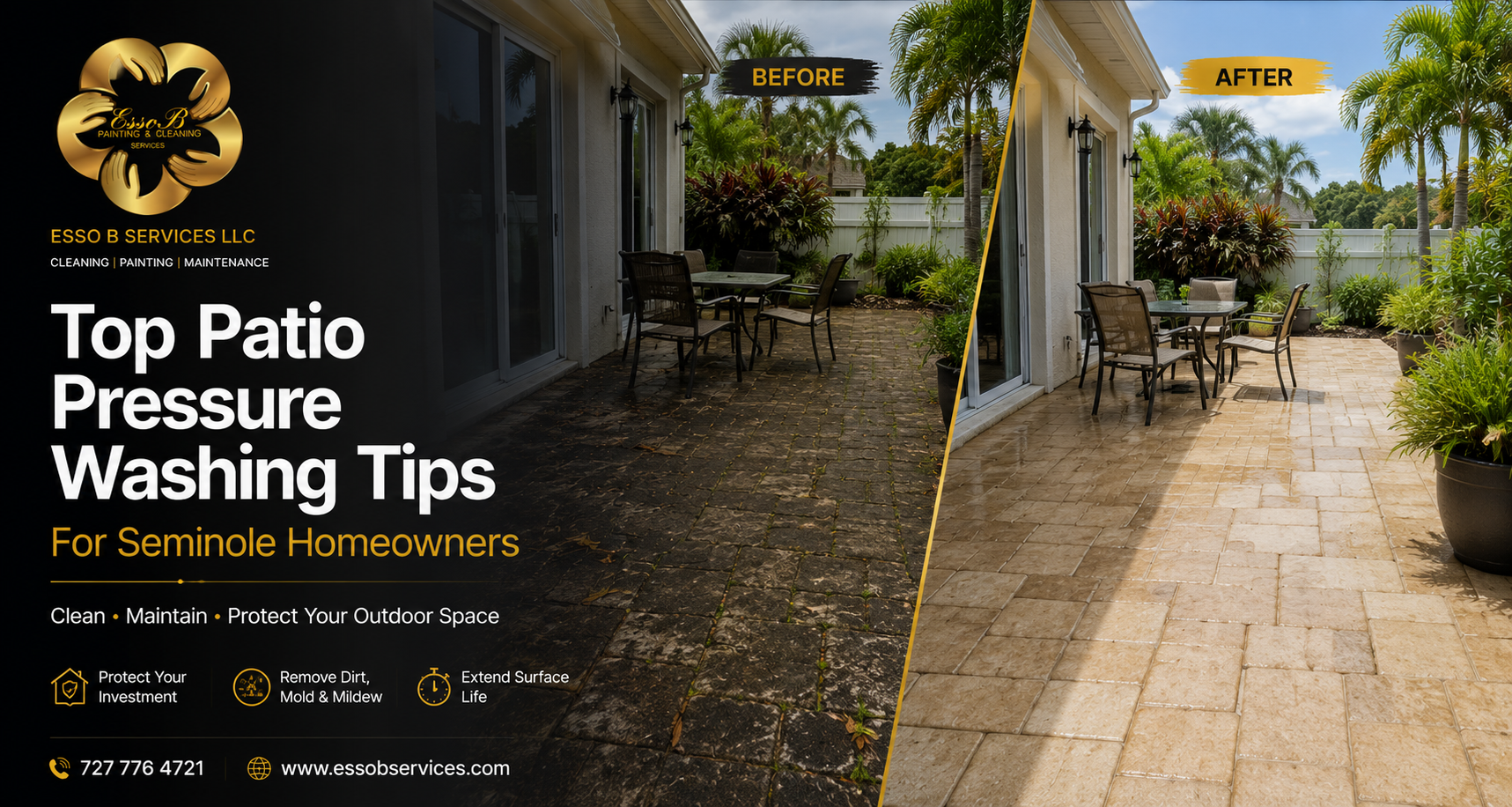 Top Patio Pressure Washing Tips for Seminole Homeowners