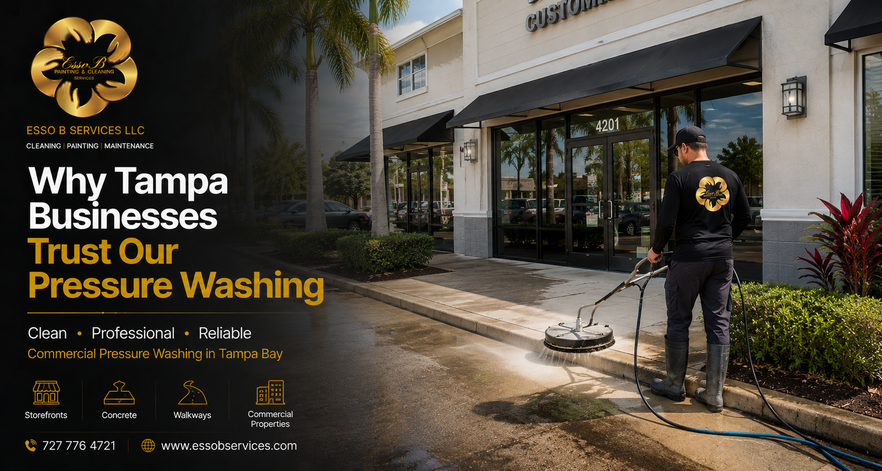 Why Tampa Businesses Trust Our Pressure Washing Services
